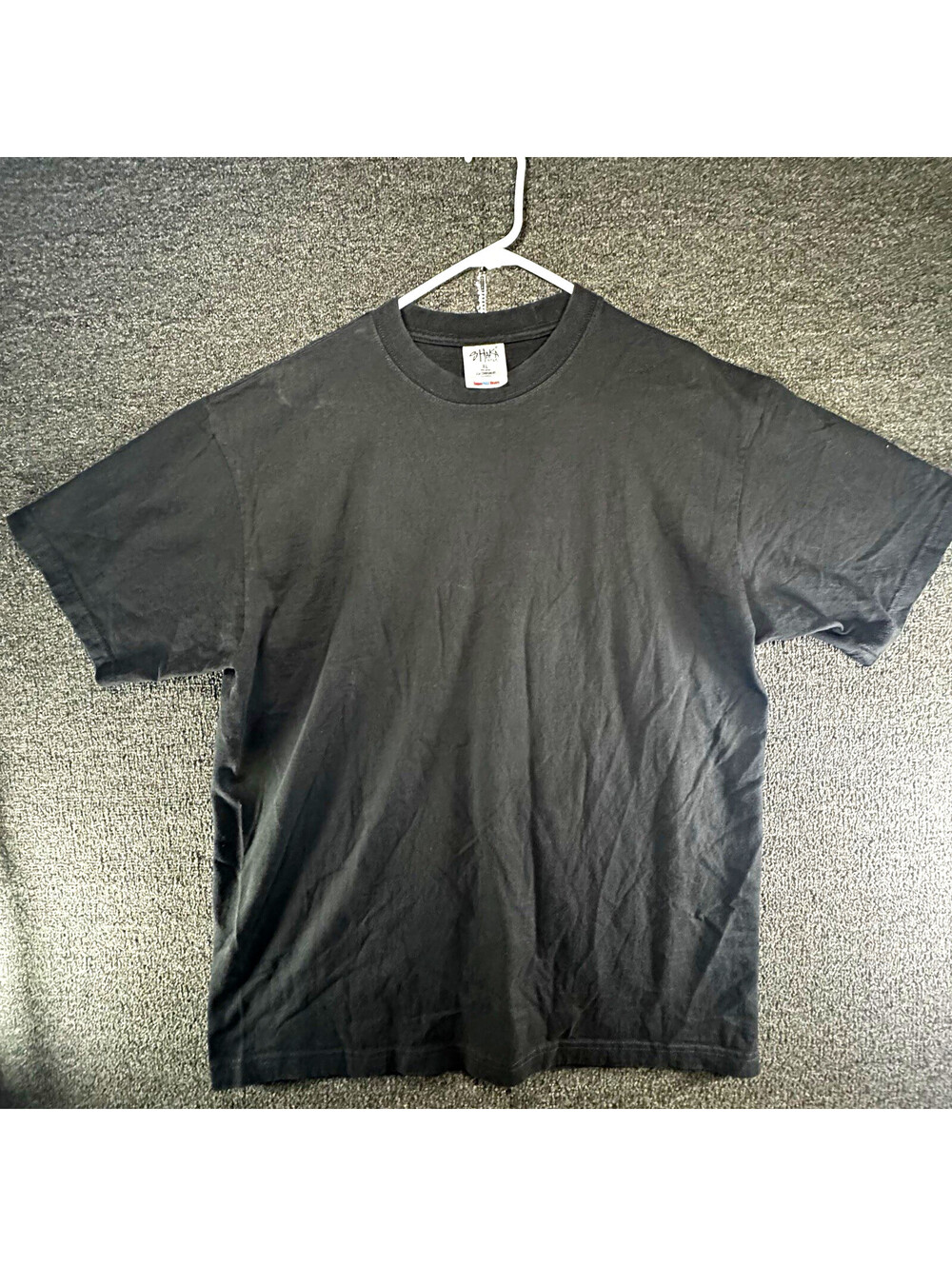 Shaka Wear Super Max Heavyweight Men's Black Solid Crew Neck Tee Cotton XL